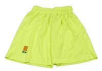 Neónově žlté športové kraťasy