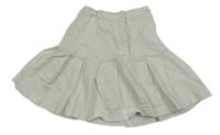 Biela rifľová sukňa H&M