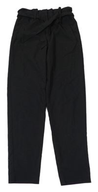 Černé kalhoty s páskem Next 