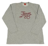 Sivá melírovaná mikina s nápisom Esprit