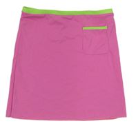 Růžovo-zelená plavková sukně 