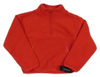 Nové - červená huňatá mikina St. Bernard