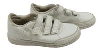 Biele koženkové topánky Adidas vel. 35