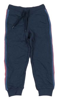 Tmavomodré melírované tepláky s pruhy Lily & Dan