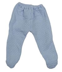 Světlemodré vzorované vyteplené polodupky