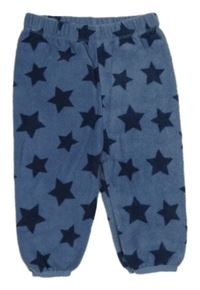Modré fleecové kalhoty s hvězdičkami Ergee