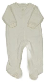 Smetanová plyšová kombinéza s hvězdičkami Next