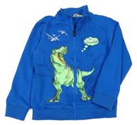Cobaltovoě modrá prepínaci mikina s dinosaurom