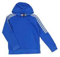 Modrá mikina s kapucí Adidas