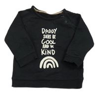 Čierna mikina s nápisom a dúhou George