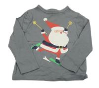 Šedé triko se Santou George