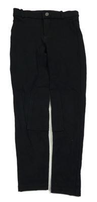 Čierne jezdecké nohavice Decathlon