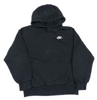 Černá mikina s logem a kapucí Nike