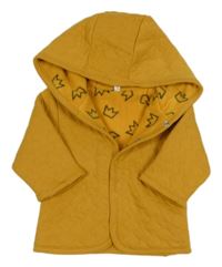 Okrová prošívaná zateplená propínací mikina s kapucí Zeeman