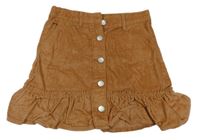 Hnedá menšestrová prepínaci sukňa Matalan