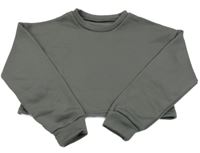 Tmavosivá crop mikina