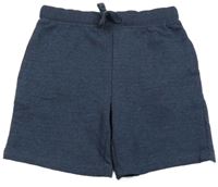 Tmavomodré melírované teplákové kraťasy X-Mail