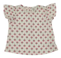 Bílá halenka s jahodami Little Kids