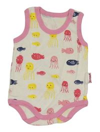 Smetanové body s chobotnicí a rybami