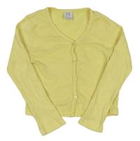 Žlté rebrované prepínaci crop tričko