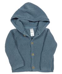 Modrý prepínaci sveter s kapucňou Carter's