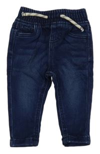 Tmavomodré teplákové cuff rifle Primark