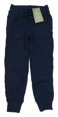 Nové - Tmavomodré lehké tepláky H&M