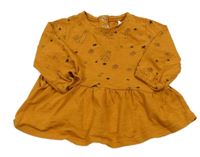 Okrová tunika s obrázky Reserved