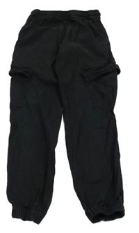 Čierne cuff cargo rifle Zara