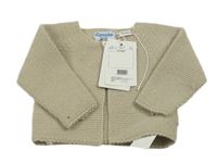 Nové - béžový propínací lehký svetr 