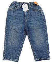 Nové - Tmavomodré baggy rifle Next