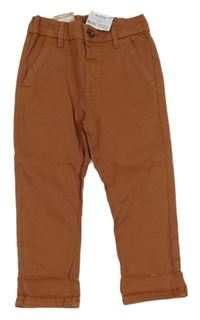 Nové - Hnědé chino kalhoty Next