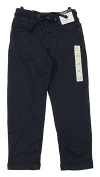 Nové - černé skinny rifle s úpletovým pasem M&S