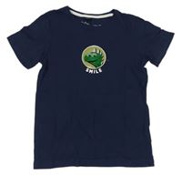 Tmavomodré tričko s měnícím dinosaurom BPC