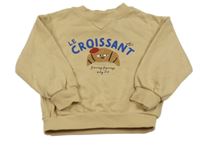 Béžová mikina s Croissantem H&M