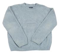 Světlemodrý žinylkový svetr C&A