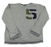 Sivá mikina s číslom Alive