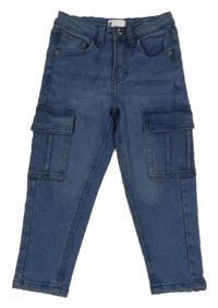 Modré cargo skinny rifle Lily & Dan