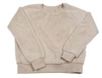 Svetloružová chlpatá mikina