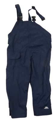 Tmavomodré šusťákové laclové funkční kalhoty Trespass