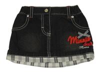 Tmavosivá rifľová sukňa s Minnie Original Marines