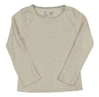 Béžové žebrované thermo triko F&F