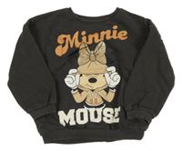 Antracitová mikina s Minnie Disney