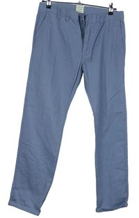 Pánské modrošedé plátěné slim kalhoty Denim Co. vel. 32/30