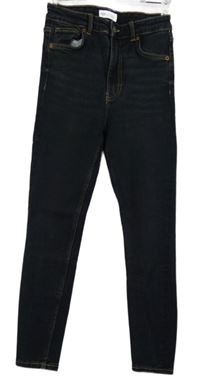 Dámské tmavomodré skinny rifle Zara 