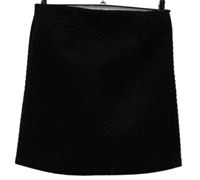 Dámska čierna vzorovaná zamatová sukňa New Look