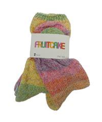 Nové - 2x Dámské barevné tónované ponožky Fruitcake 