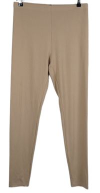 Dámské pudrové žebrované legíny Shein 