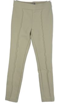 Dámske smotanové tregíny s pukmi H&M