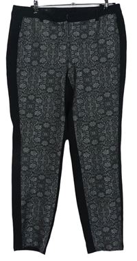 Dámske čierno-sivé vzorované nohavice Medeleine